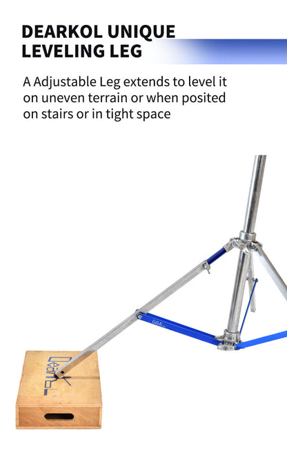 Dearkol M-10 5500mm Boom Stand with Sand Bag, One Leveling Leg
