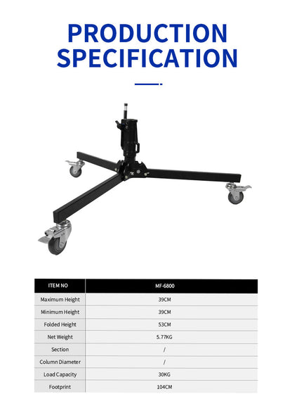 Dearkol MF-6800 ,  350mm Runway Base Stand