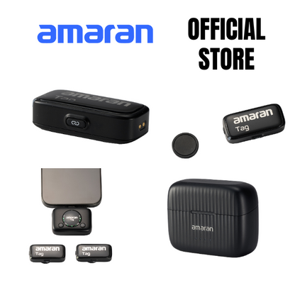 amaran Tag plug-and-play, USB-C wireless microphone compatibility to phones, tablets, computers, camera