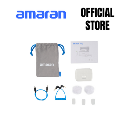 amaran Tag plug-and-play, USB-C wireless microphone compatibility to phones, tablets, computers, camera