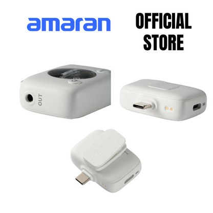 amaran Tag plug-and-play, USB-C wireless microphone compatibility to phones, tablets, computers, camera