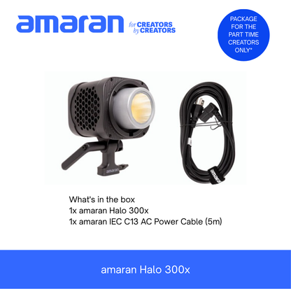[PRE-ORDER] Combo Halo 300x + Light Dome 90 + reflector + amaran Go + Light Stand