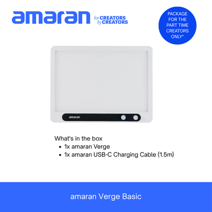 [PRE-ORDER] Combo amaran verge basic + base stand + amaran Go