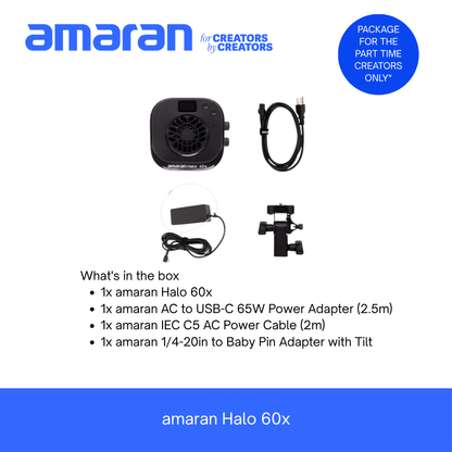 [PRE-ORDER] Combo amaran Halo 60x + mini reflector + amaran Go + light stand