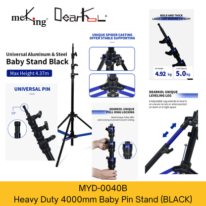 Dearkol MYD-0040B Heavy Duty Stand, 4000mm (black)