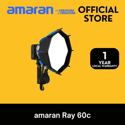 PRE-ORDER [NEW] amaran Ray 60c [Best-in-Class 60w Brightness, OmniColor][IP54 Weather Resistance]