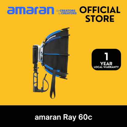 PRE-ORDER [NEW] amaran Ray 60c [Best-in-Class 60w Brightness, OmniColor][IP54 Weather Resistance]