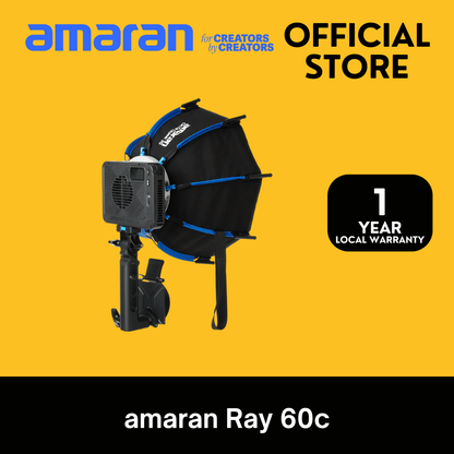 PRE-ORDER [NEW] amaran Ray 60c [Best-in-Class 60w Brightness, OmniColor][IP54 Weather Resistance]