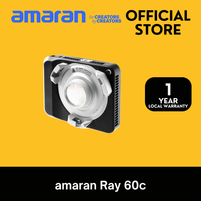 PRE-ORDER [NEW] amaran Ray 60c [Best-in-Class 60w Brightness, OmniColor][IP54 Weather Resistance]
