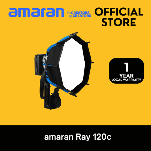 PRE-ORDER [NEW] amaran Ray 120c [Best-in-Class 120w Brightness, OmniColor][IP54 Weather Resistance]