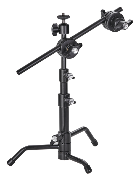 Meking DC-101B , 480mm Pocket Mini C Stand With Ball Head / Grip Head