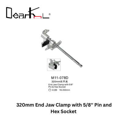 M11-078D 320mm End Jaw Clamp with 5/8'' Pin and Hex  Socket
