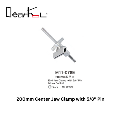 M11-078E 200mm Center Jaw Clamp with 5/8'' Pin