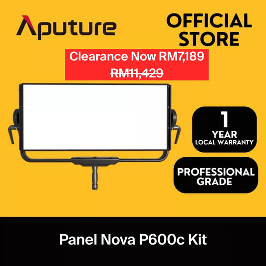 [CLEARANCE] Aputure Nova P600c Kit [FREE SOFTBOX AND BARNDOOR WORTH RM1,500]